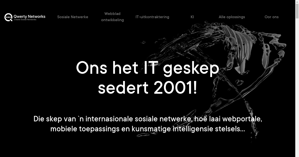 IT-onderneming Qwerty Networks: skepping van sosiale netwerke